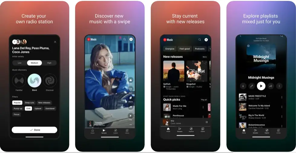 YouTube Music Streaming App